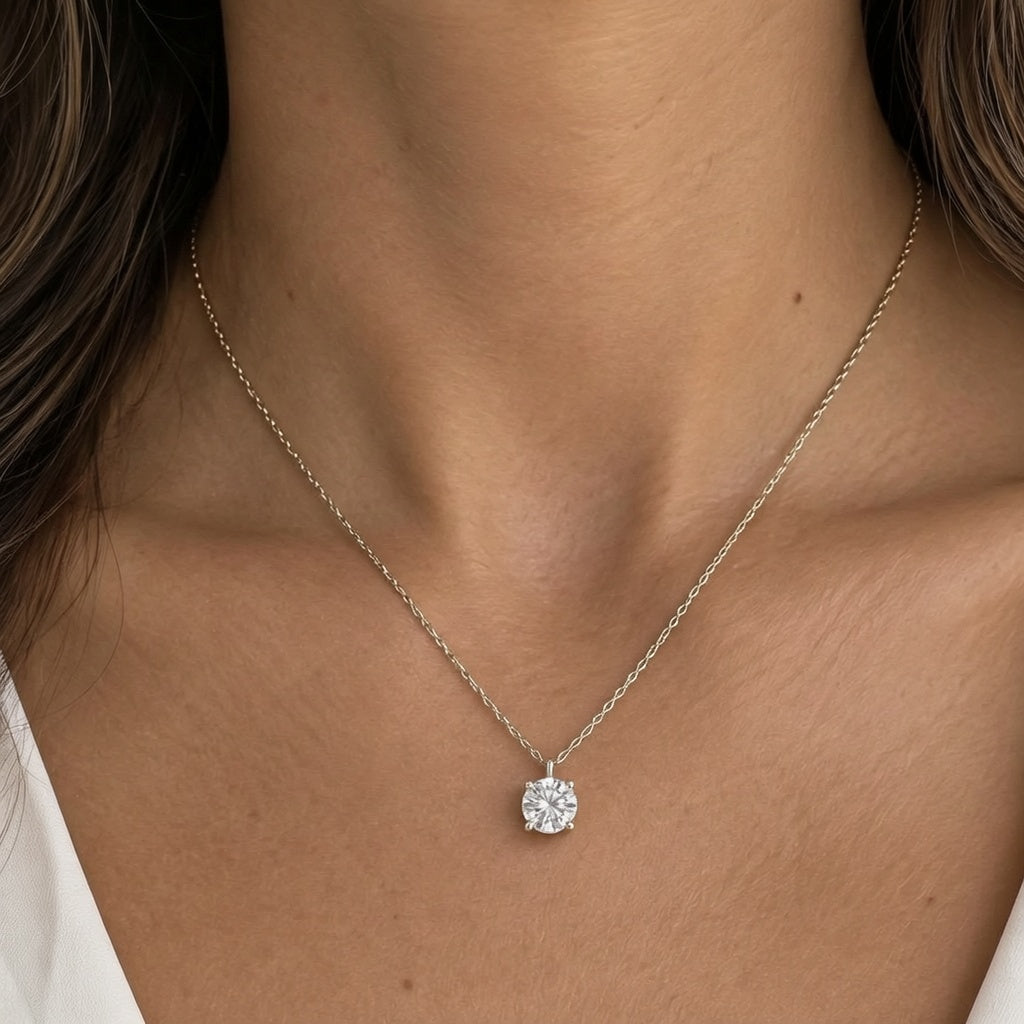 1.10 CT SOLITAIRE NECKLACE
