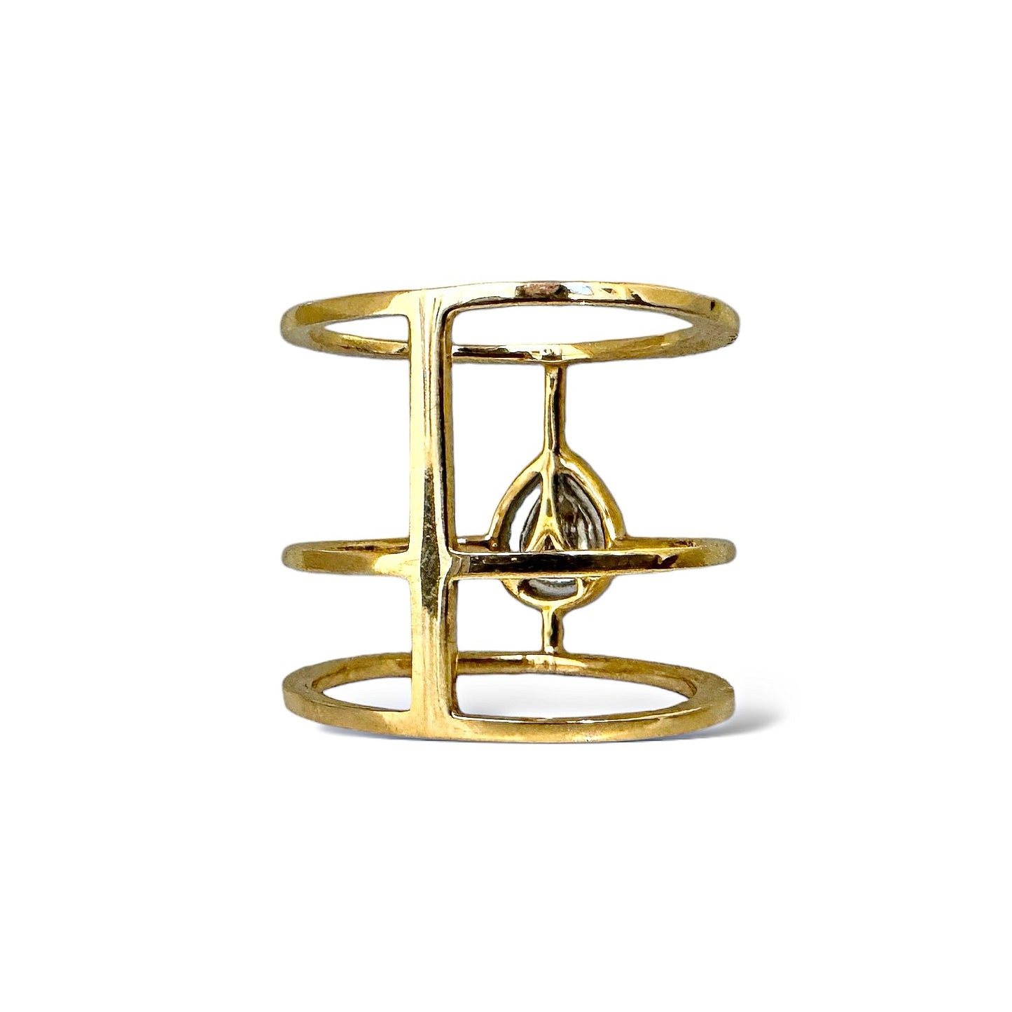3 ROWS DIAMOND RING