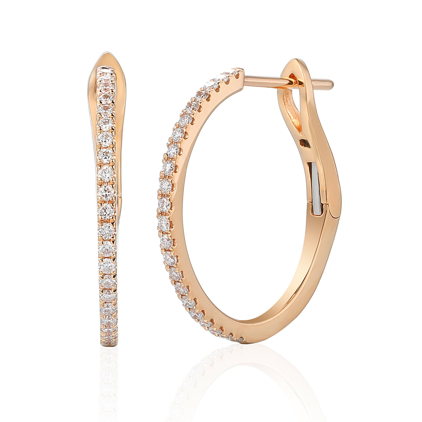 DIAMOND HOOPS (MEDIUM SIZE)