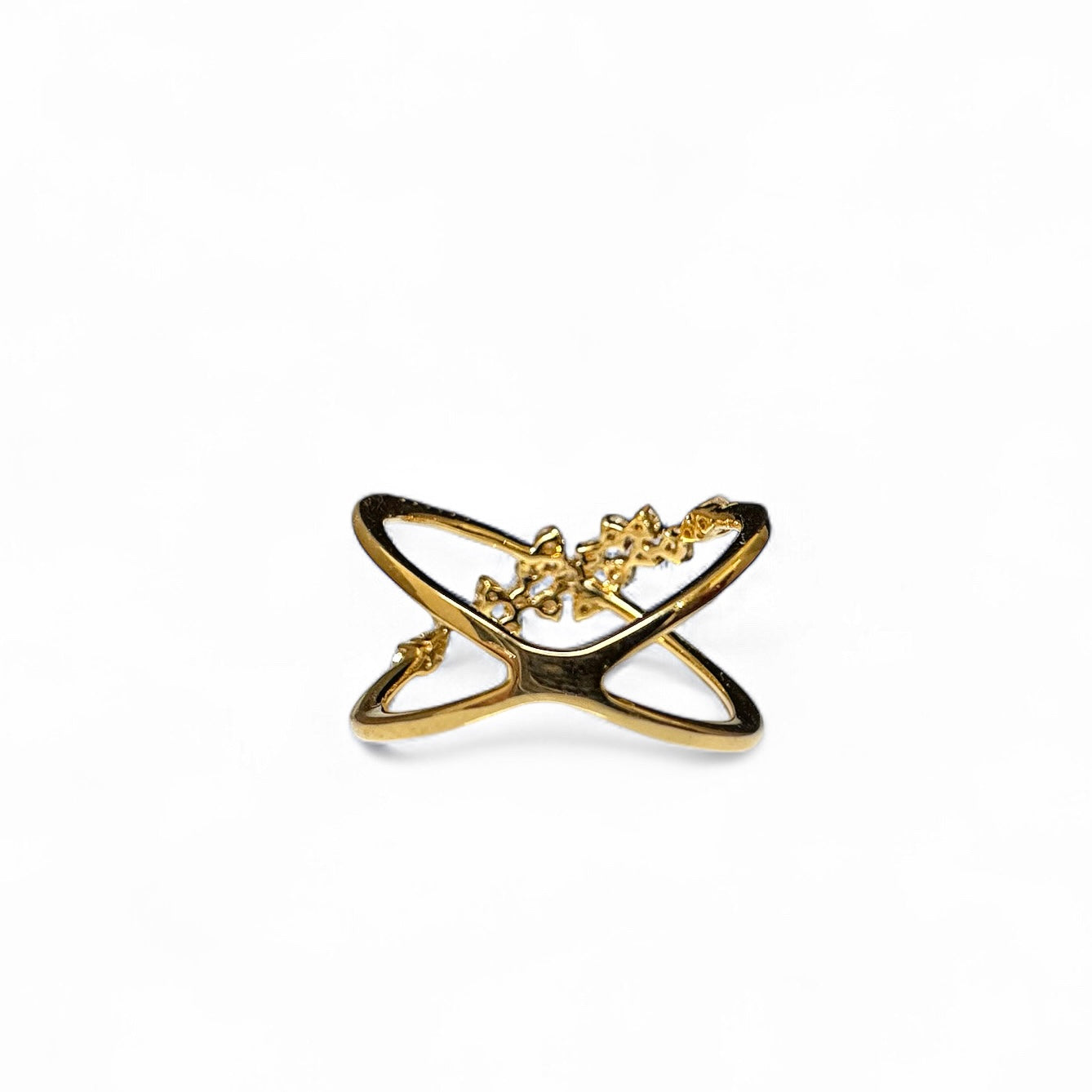 CROSSOVER DIAMOND RING
