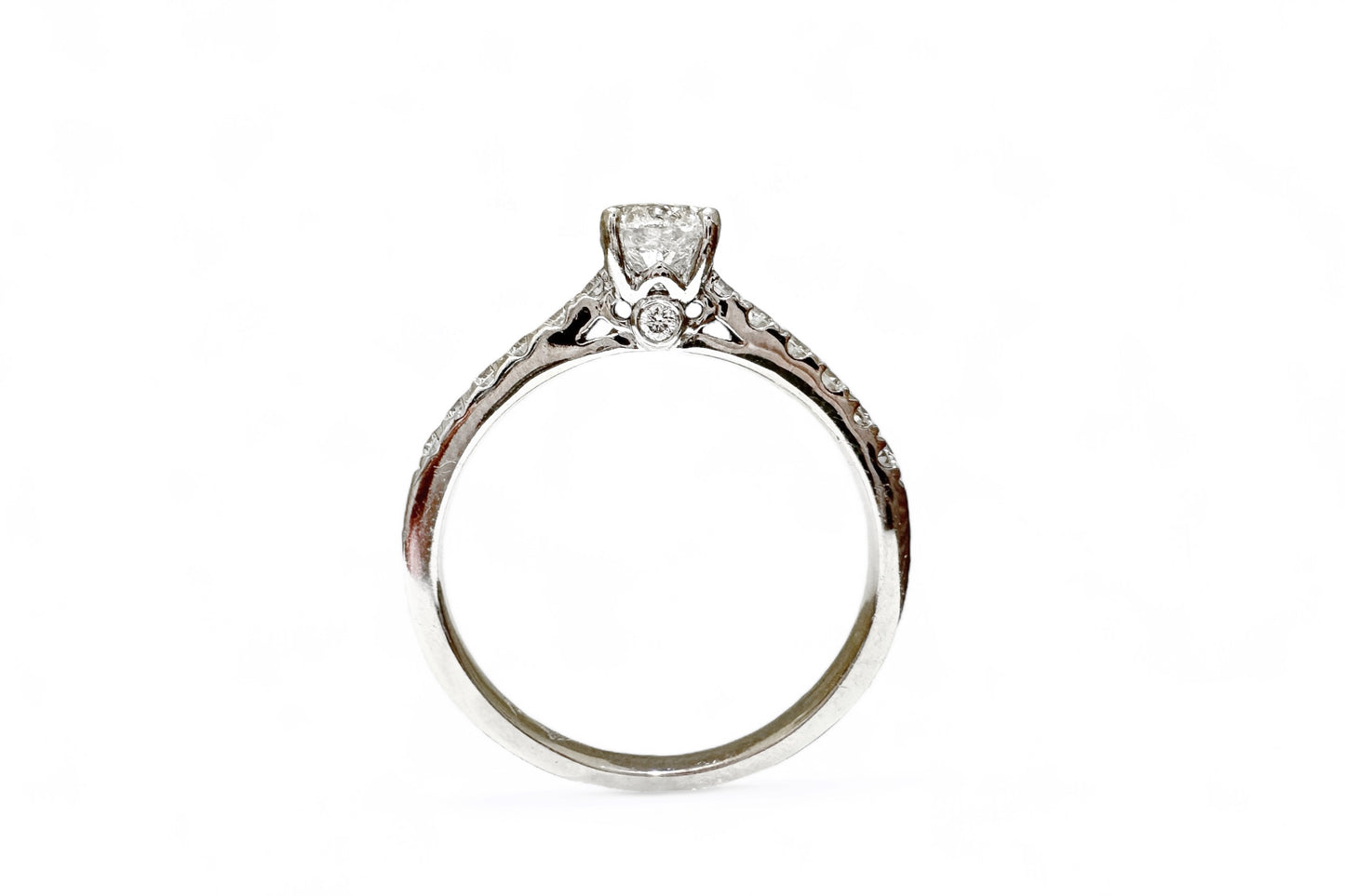 RONDE SOLITAIRE PAVÉ-RING VAN 0,53 CT