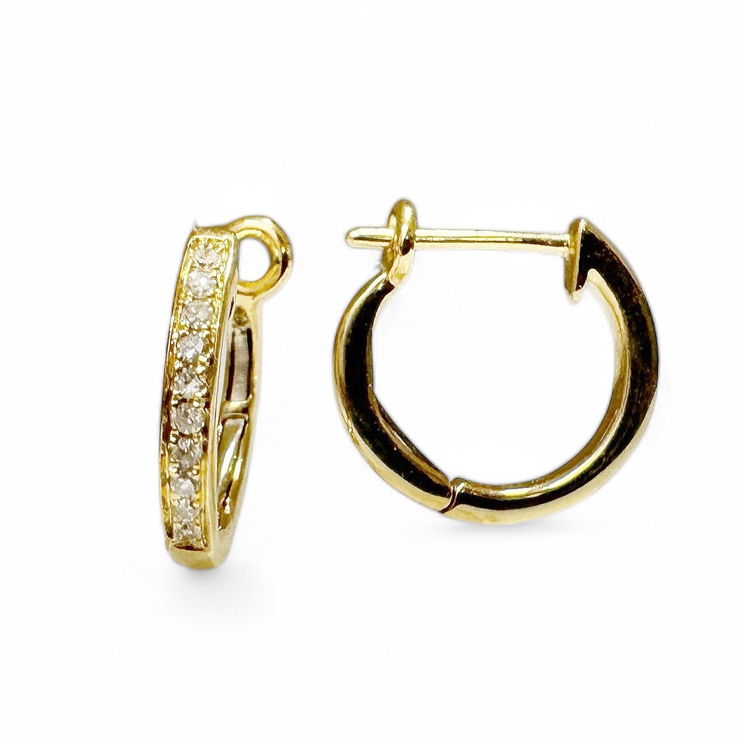MINI DIAMOND HOOPS