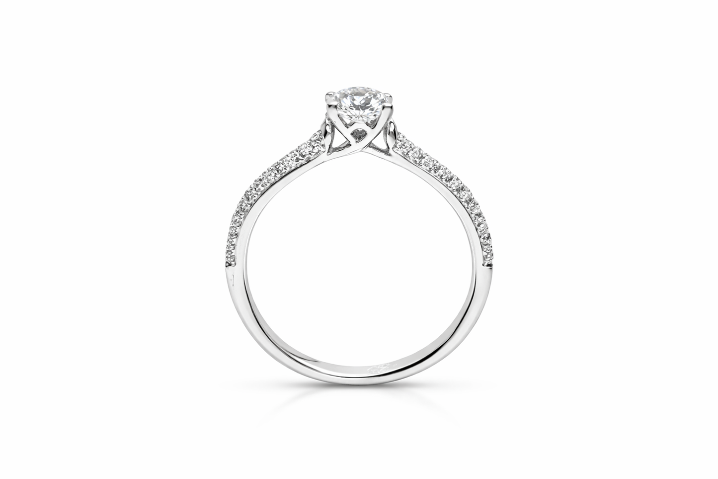 0,68 CT RONDE GESNEDEN VERLOVINGSRING PAVÉ