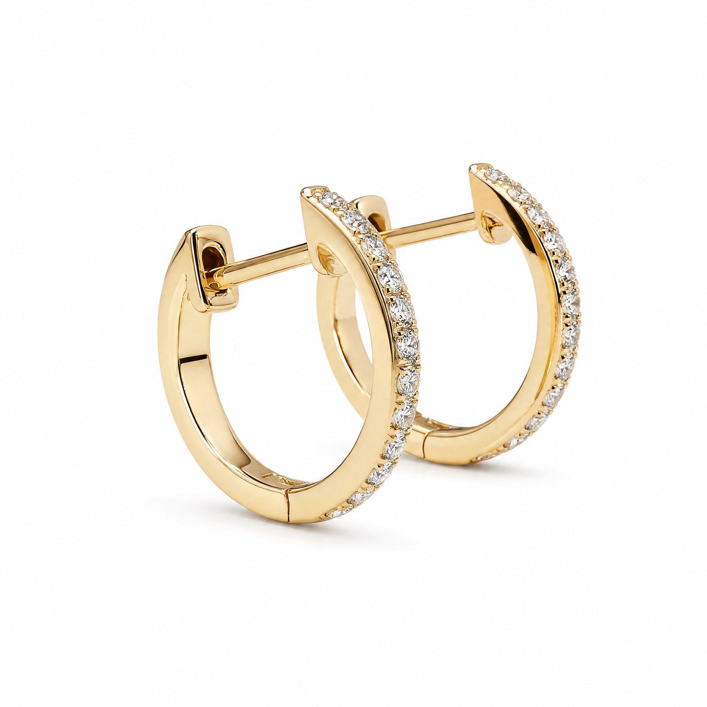 THIN DIAMOND HOOPS (XS)