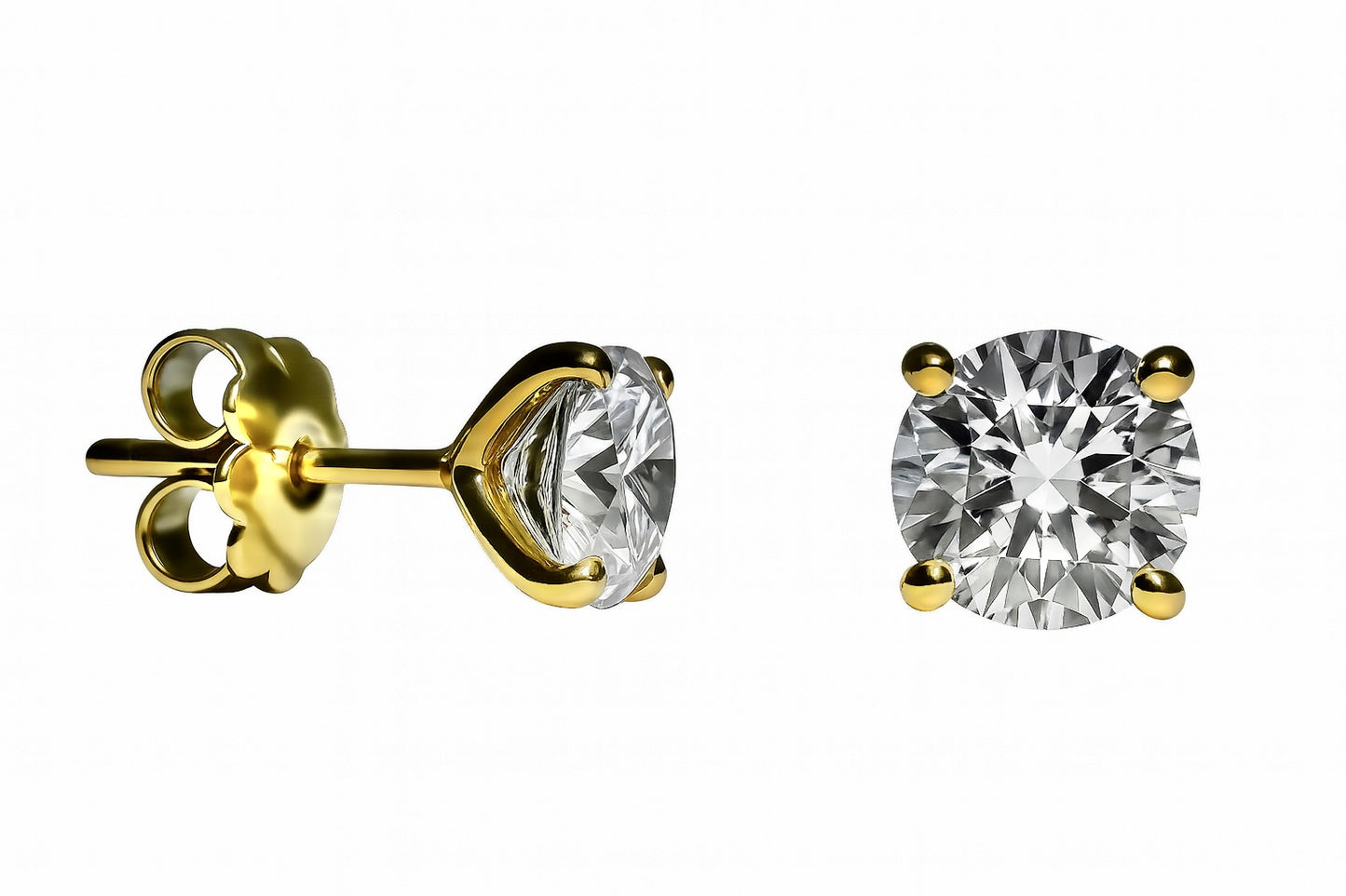 2.04 CT 4 PRONGS SOLITAIRE STUDS