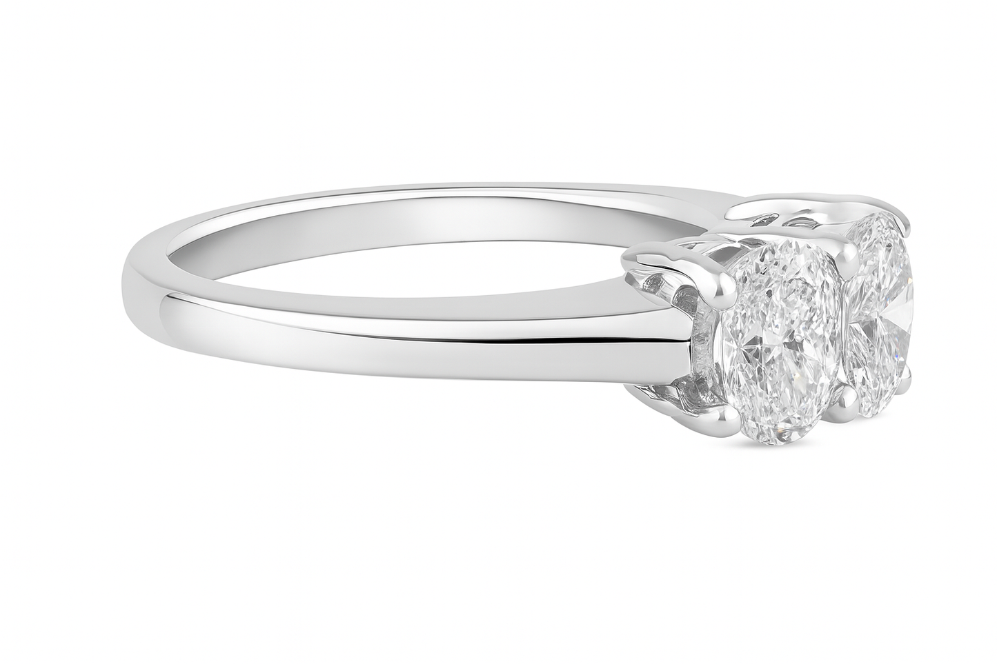 OVAL DIAMOND ETERNITY BAND - FIVE STONE