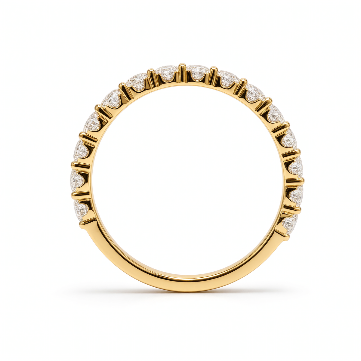 2.6MM HALF ETERNITY RING