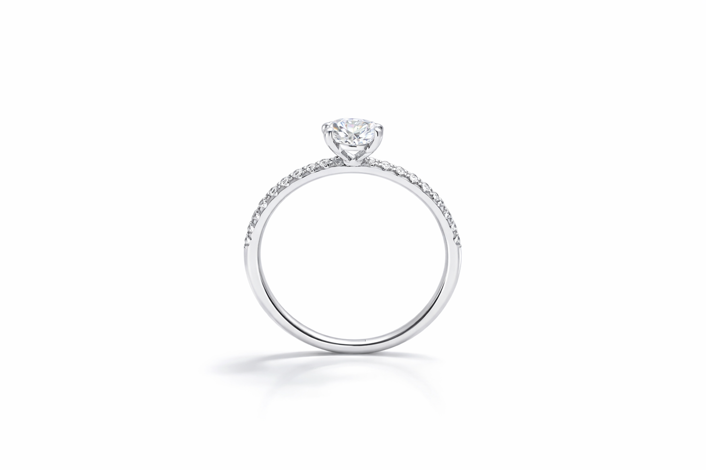 1.01 CT OVAL WITH SIDE DIAMONDS