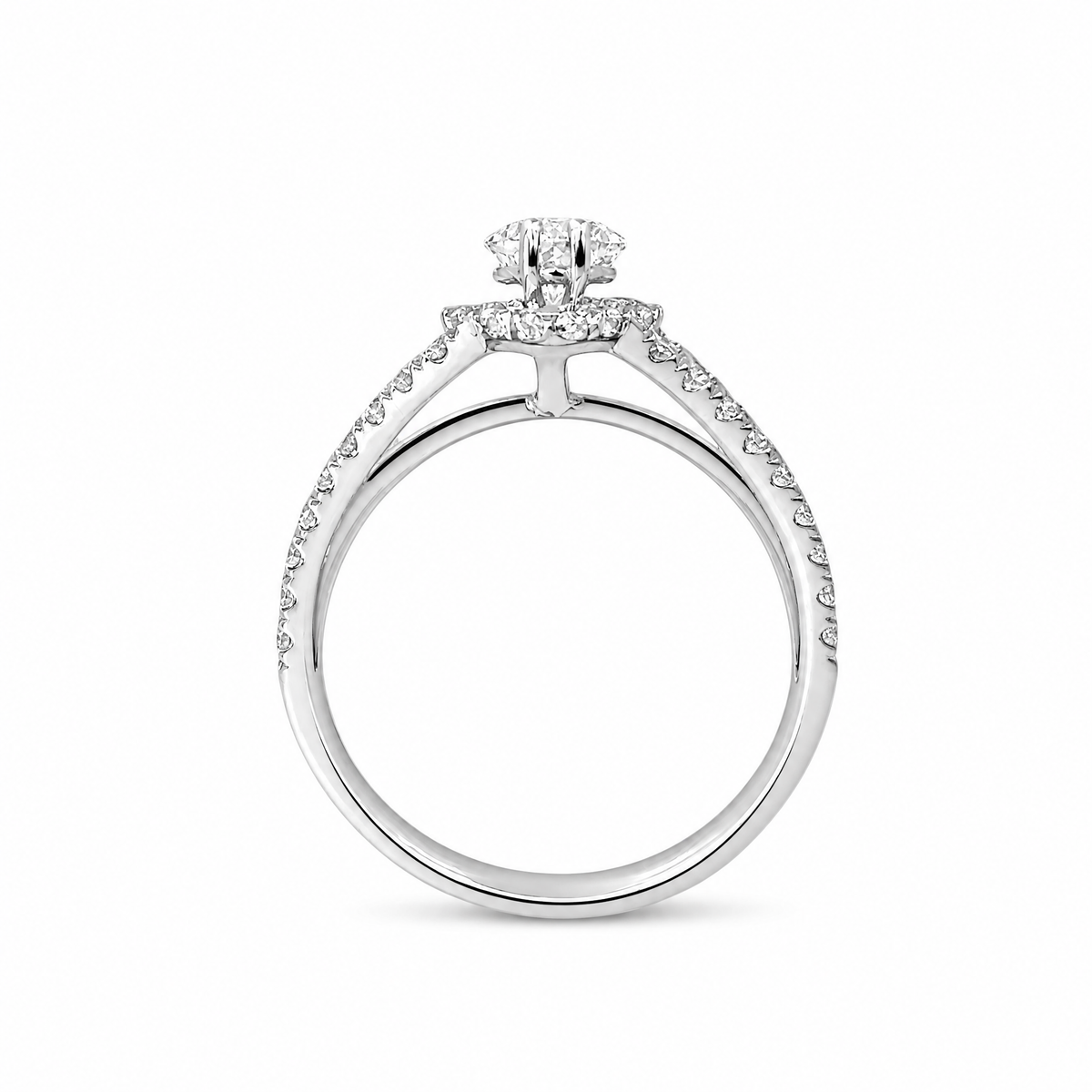1.02 CT MARQUISE CUT HALO RING