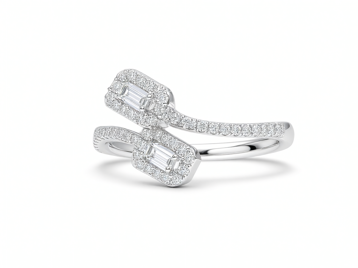 Toi & Moi Illusie Diamanten Ring