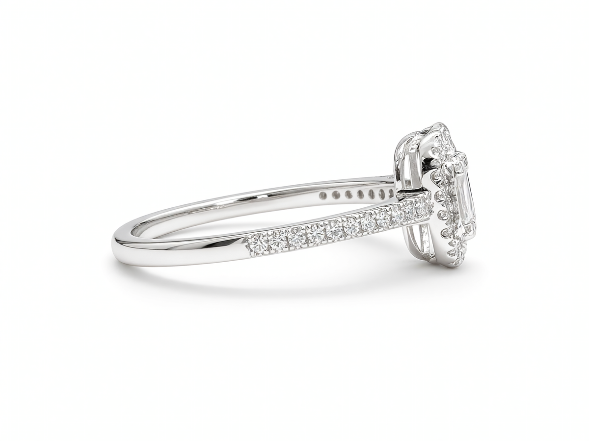 Illusie Ovale Diamanten Ring