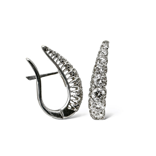 1,80 CT SEMI PAVÉ HOOPS 