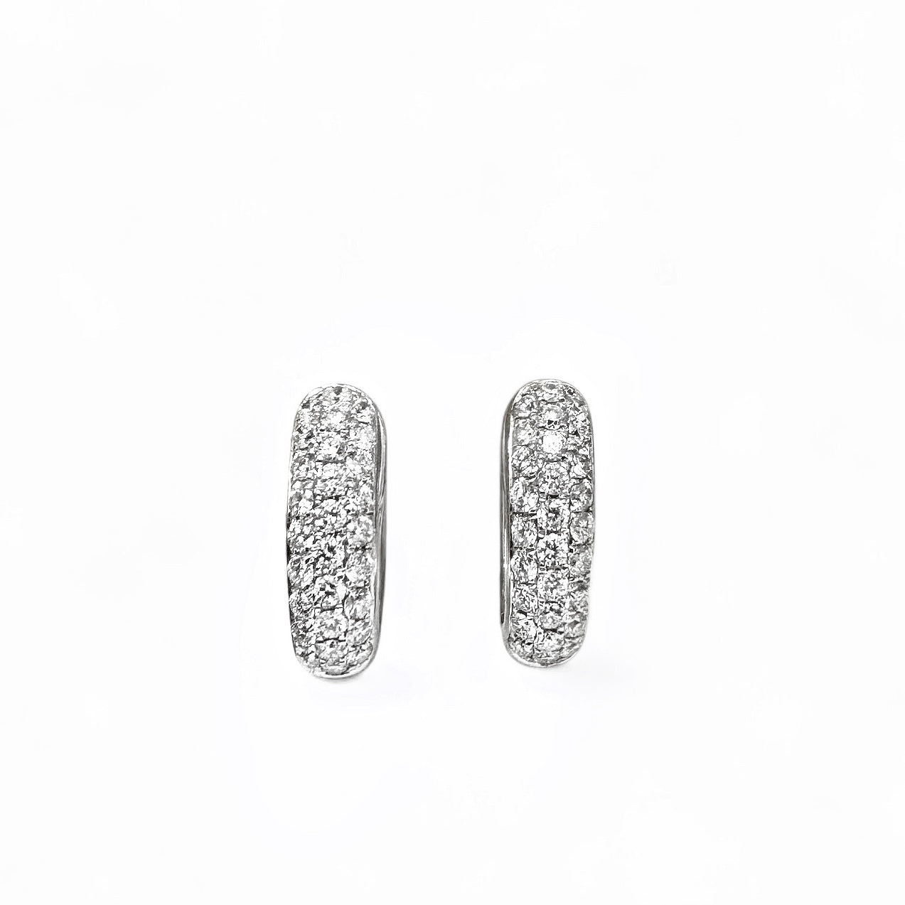 BOUCLES D'OREILLES PAVÉ DIAMANT 