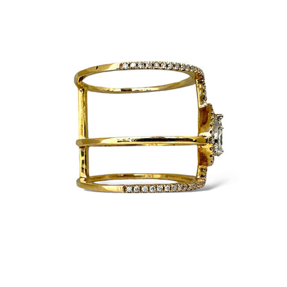 3 ROWS DIAMOND RING