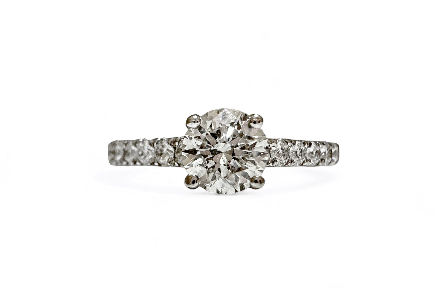 RONDE SOLITAIRE PAVÉ-RING VAN 0,53 CT 