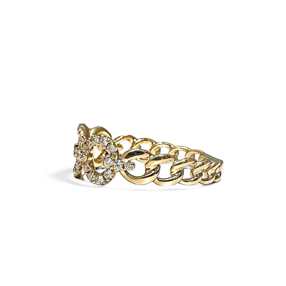 Bague circulaire en diamant 
