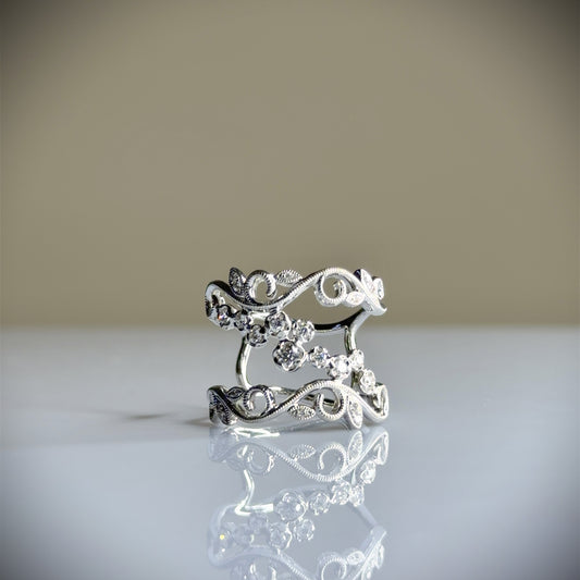 Bague Feuille de Diamant 