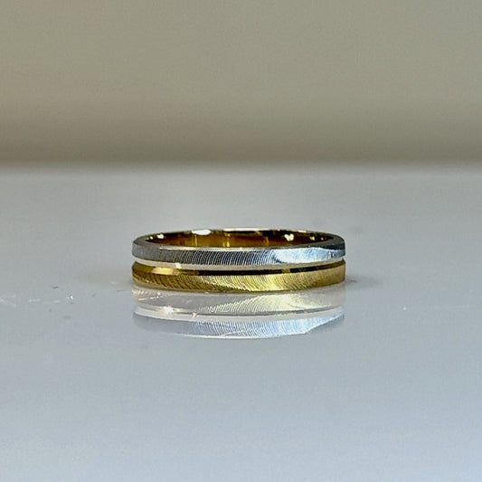 4 mm tweekleurige trouwring