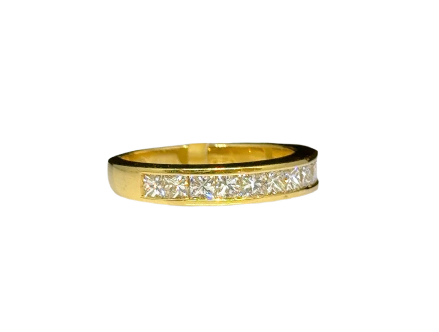 BAGUE D'ÉTERNITÉ TAILLE PRINCESSE 1,10 CT 