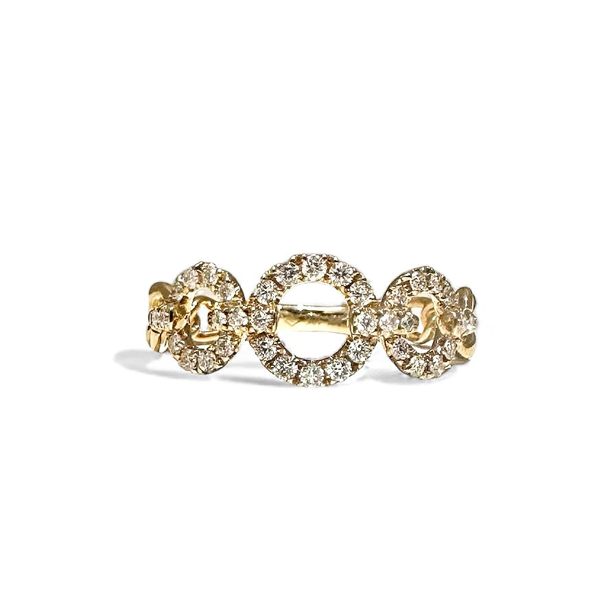 Bague circulaire en diamant 