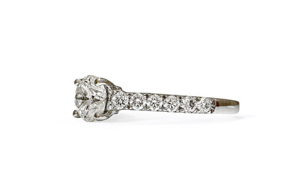 RONDE SOLITAIRE PAVÉ-RING VAN 0,53 CT 
