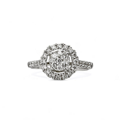 BAGUE EN OR AVEC DIAMANTS 