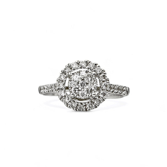 GOUDEN RING MET DIAMANTEN 