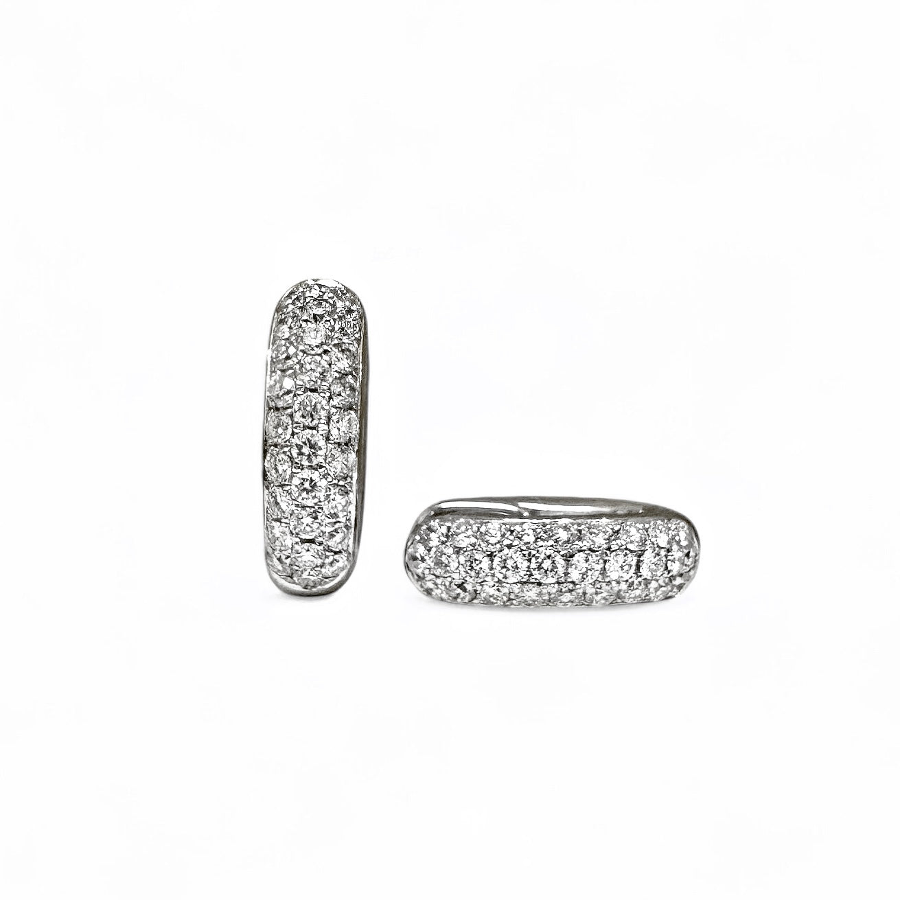 BOUCLES D'OREILLES PAVÉ DIAMANT 
