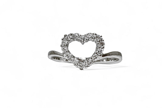 0,24 CT HARTVORMIGE RING 