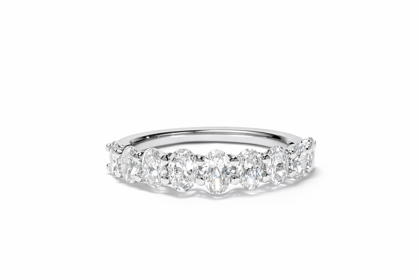 OVAL HALF ETERNITY BAND