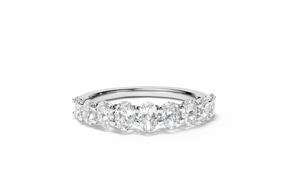 OVAL HALF ETERNITY BAND