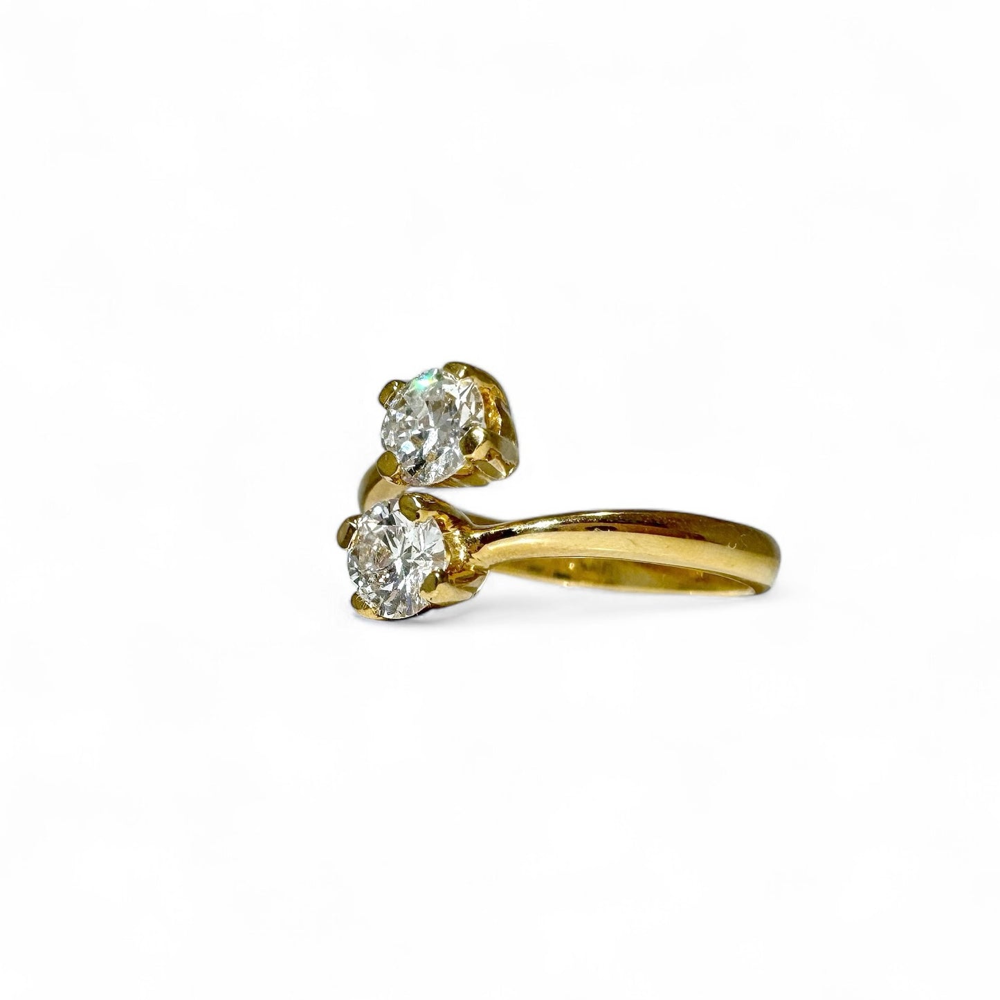 0,80 CT TOI &amp; MOI RONDE SOLITAIRE RING 