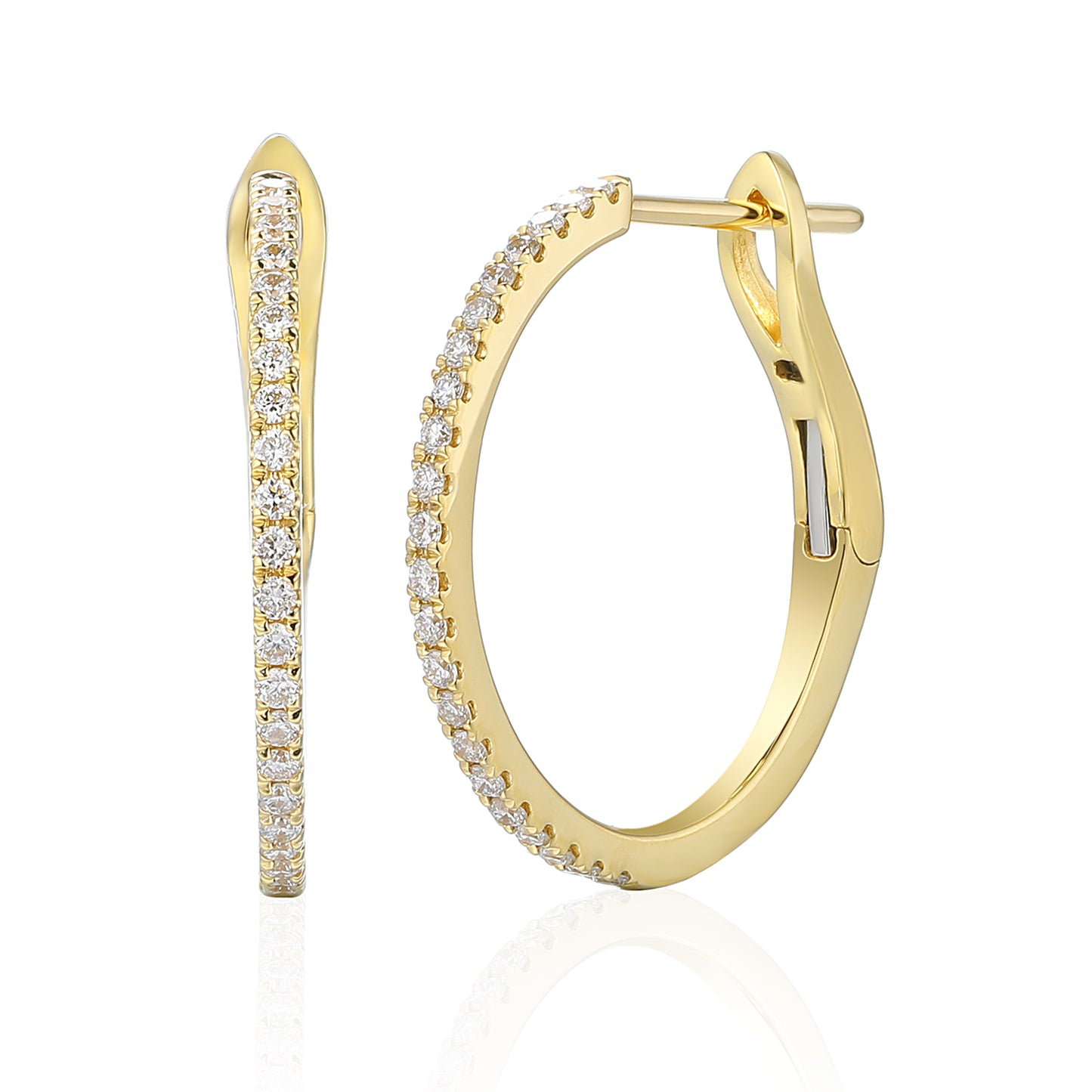 CRÉOLES EN DIAMANT (TAILLE MOYENNE) 