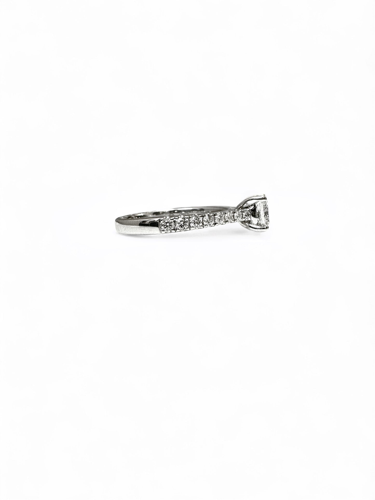 BAGUE PAVÉ TAILLE PRINCESSE 0,70 CT 