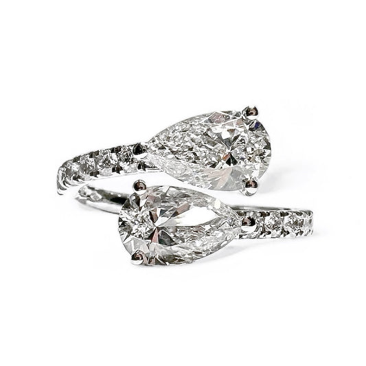 TOI &amp; MOI PEERGESLEPEN PAVÉ RING 