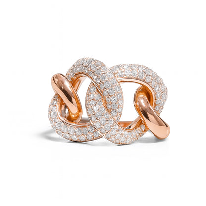 Diamanten schakelring 