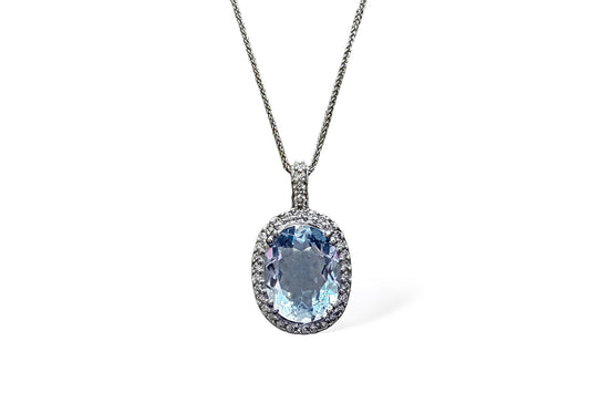 LICHTBLAUWE TOPAAS &amp; DIAMANTEN 