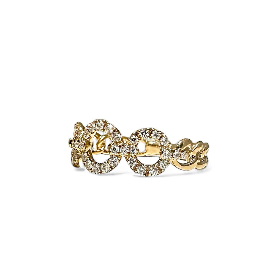 Bague circulaire en diamant 