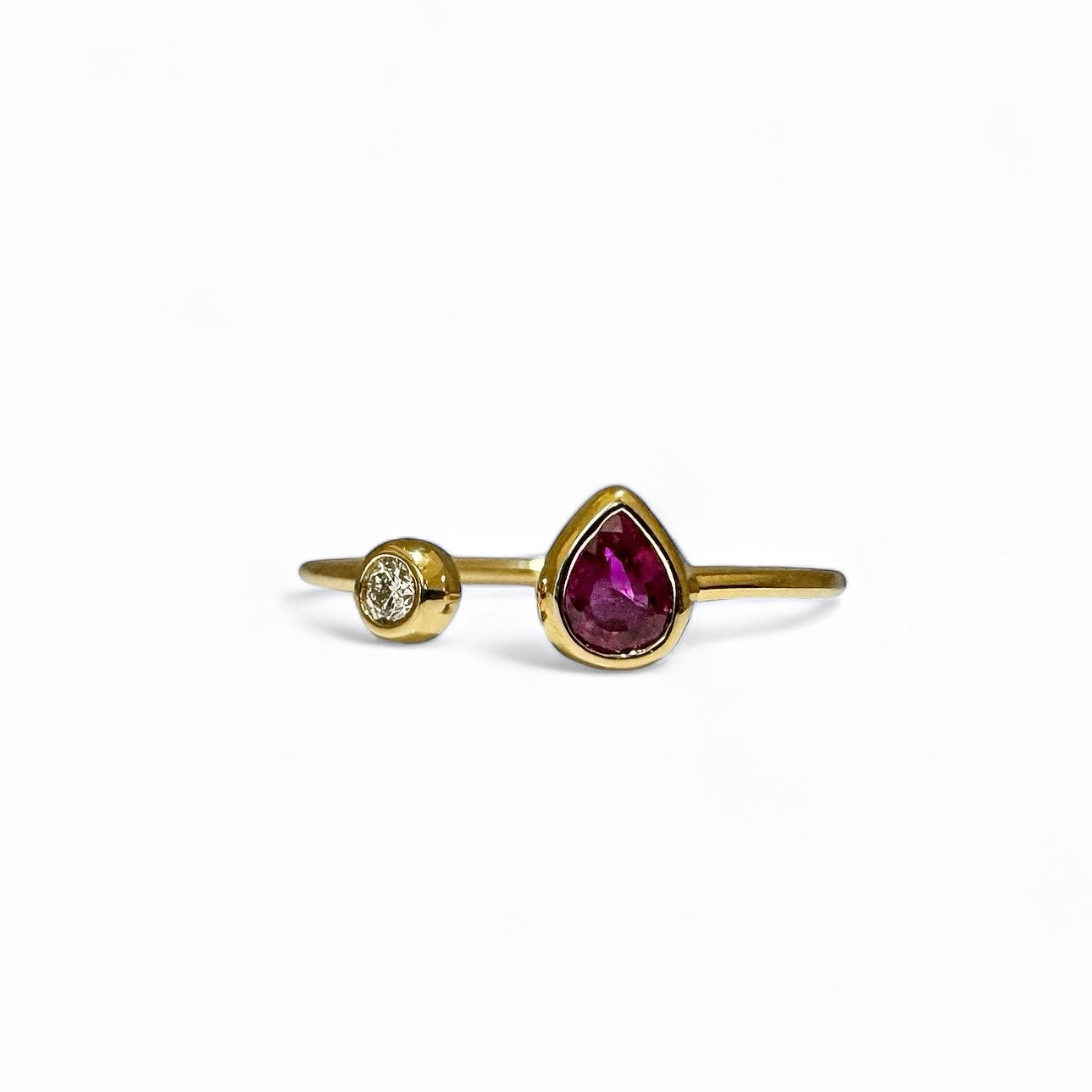 BAGUE BOUTON RUBIS 