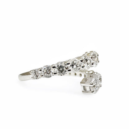 GRADUATED DIAMOND BYPASS RING