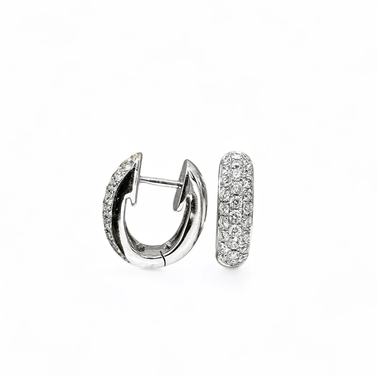 BOUCLES D'OREILLES PAVÉ DIAMANT 