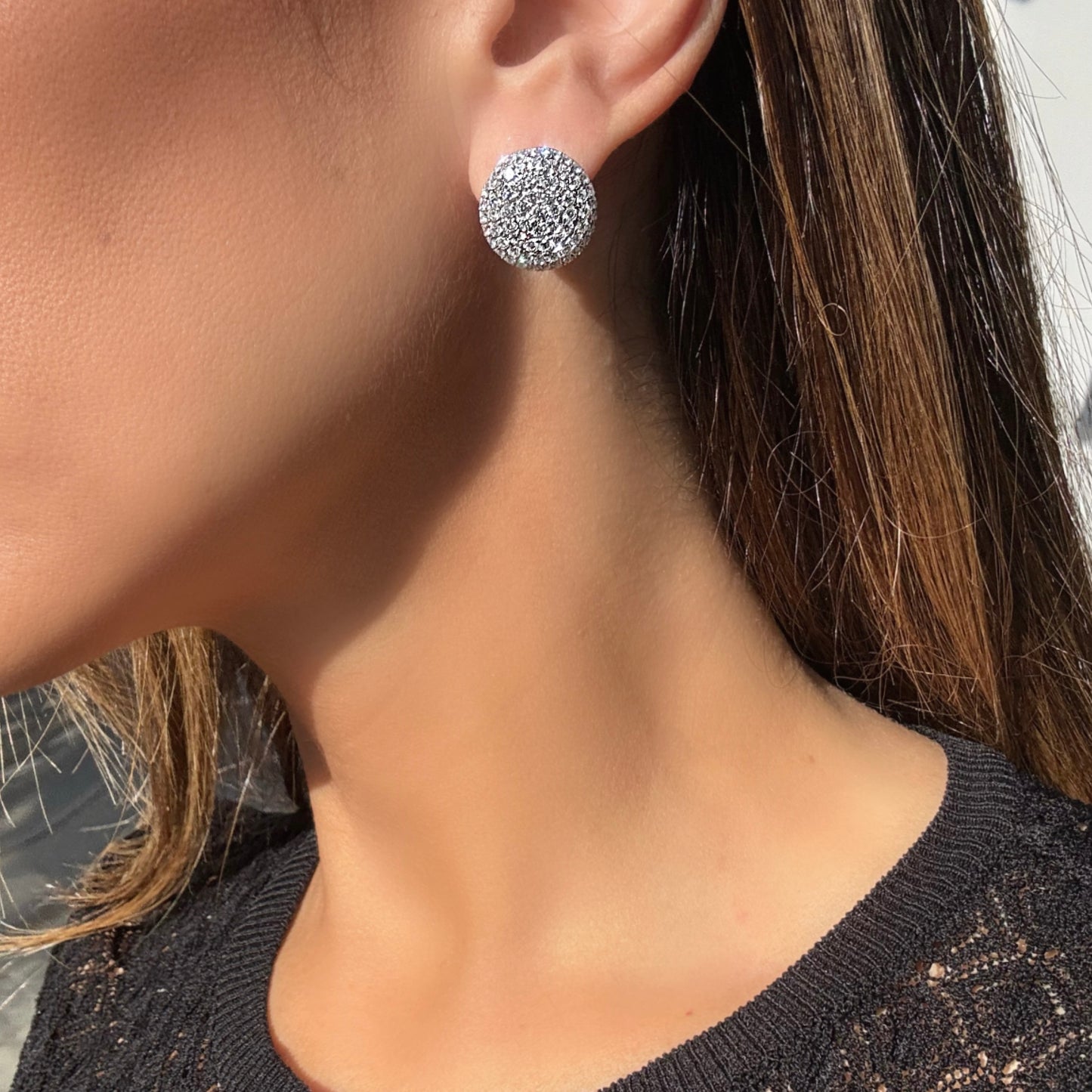 BOUCLES D'OREILLES PAVÉ 3,20 CT 