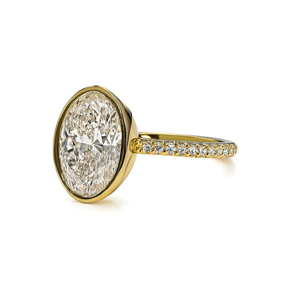 'LINDA' OVAL RING (YELLOW GOLD)