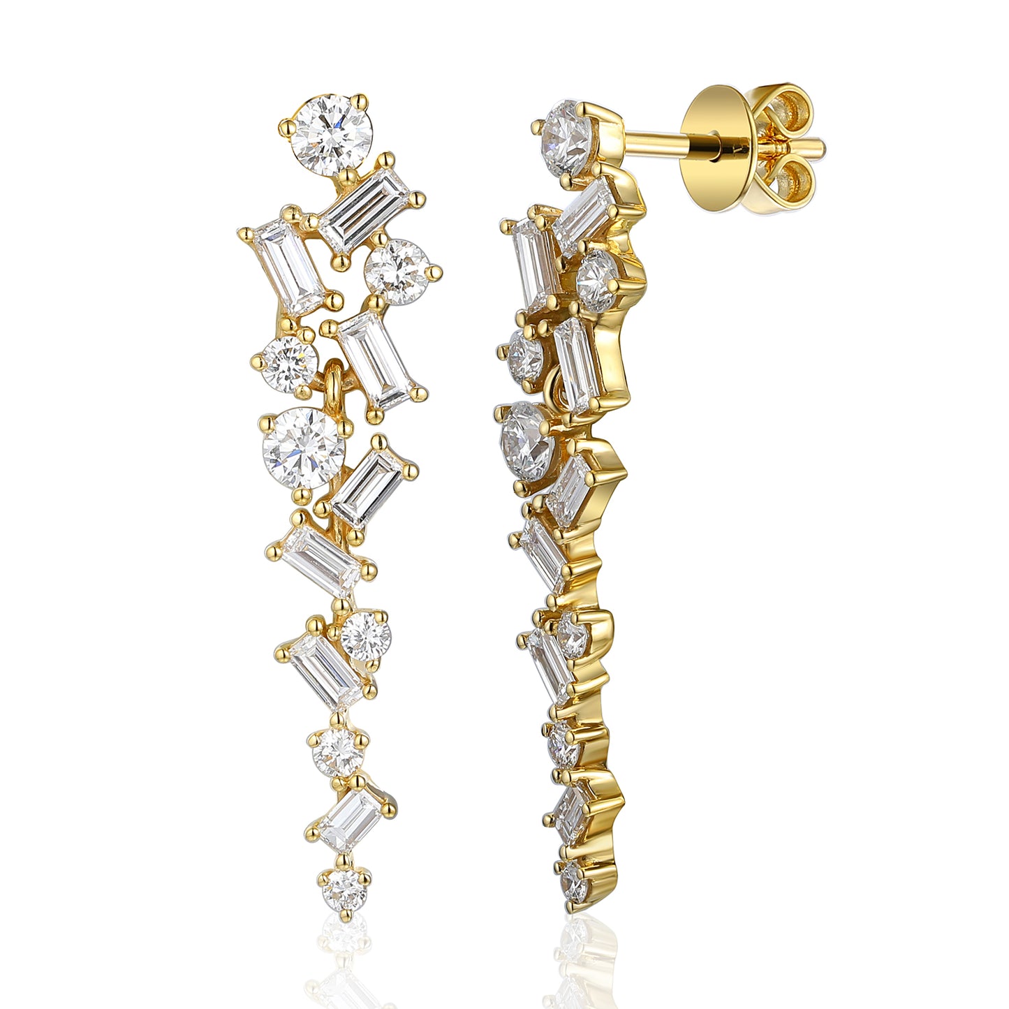 BOUCLES D'OREILLES PENDANTES MULTIFORMES 