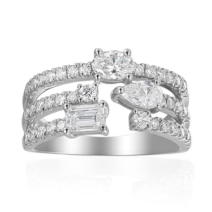 'CHRISTINE' MULTI-VORMIGE RING 