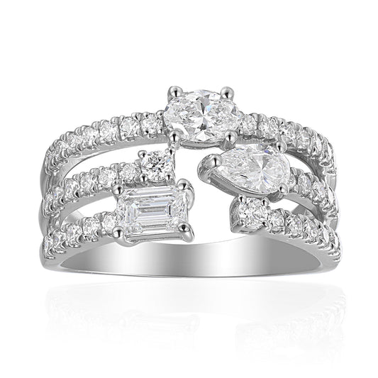 'CHRISTINE' MULTI-VORMIGE RING 