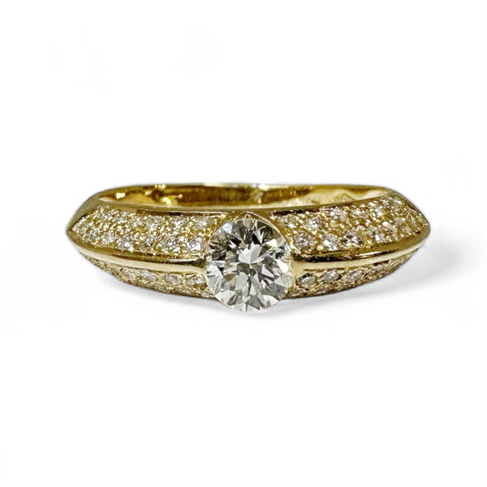 0,45 CT RONDE SOLITAIRE RING 
