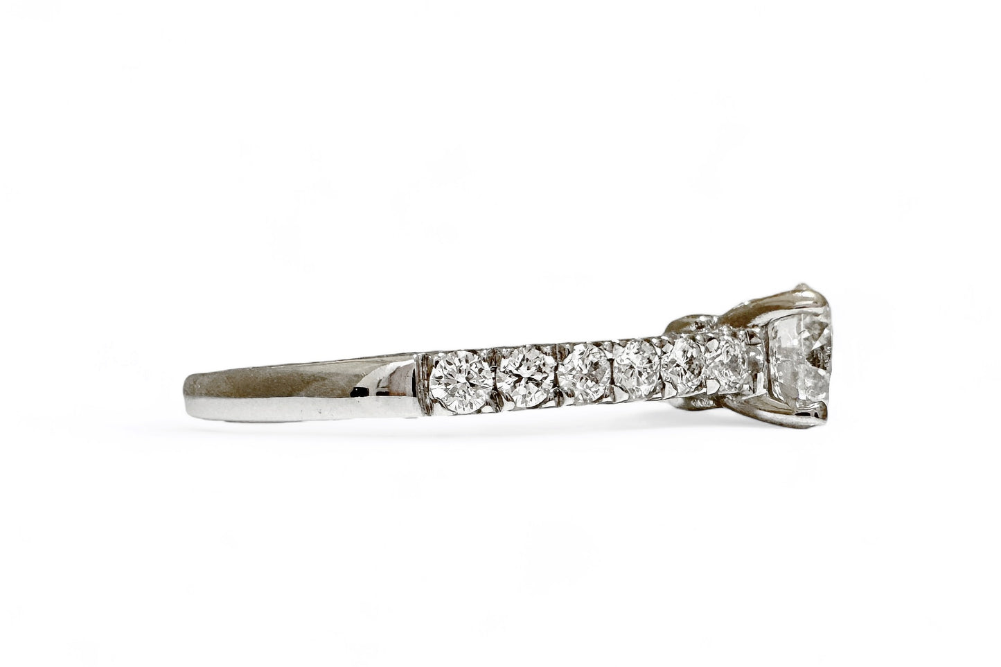 RONDE SOLITAIRE PAVÉ-RING VAN 0,53 CT 