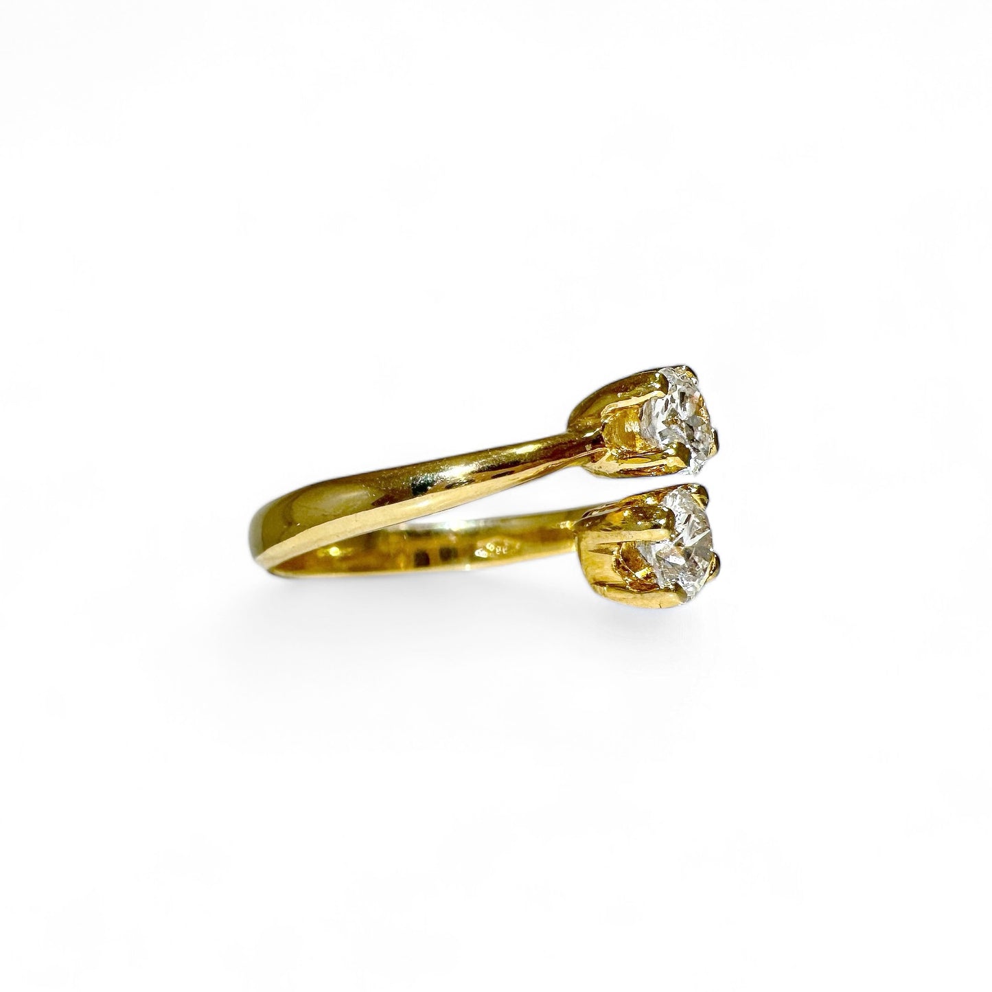 0,80 CT TOI &amp; MOI RONDE SOLITAIRE RING 