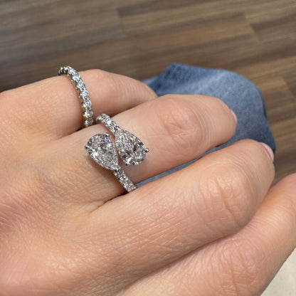 TOI &amp; MOI PEERGESLEPEN PAVÉ RING 